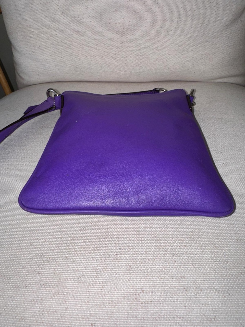 Coach Legacy Swingpack Purple Leather Crossbody Sling Bag Shoulder Purse - Picture 7 of 12